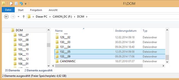 Canon Ordnerstruktur Canon Ordnerstruktur