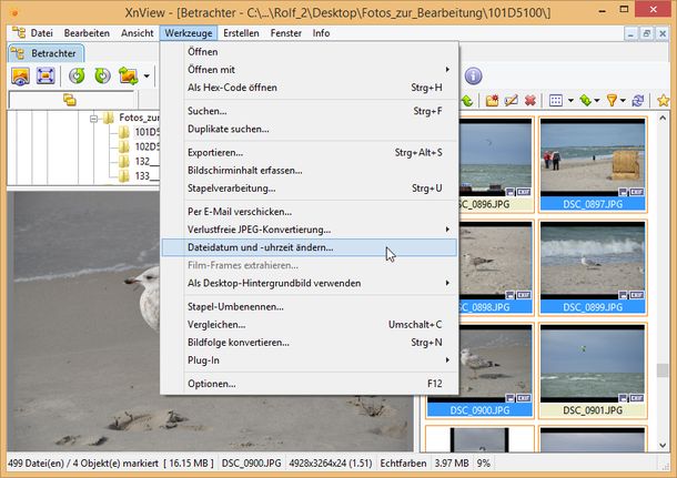 XnView EXIF Datum 1 XnView EXIF Datum 1