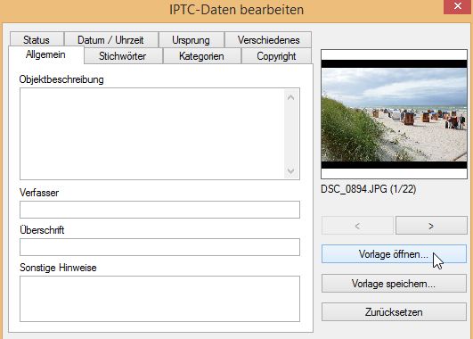 XnView IPTC 1 XnView IPTC 1