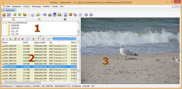 XnView Standardlayout XnView Standardlayout