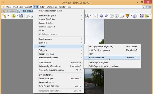 XnView Drehen 1 XnView Drehen 1