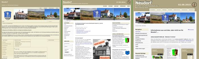 Neudorf-MKK.de von Version 1 bis 3 Neudorf-MKK.de von Version 1 bis 3