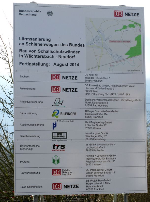 Lärmschutzwand Bauschild Lärmschutzwand Bauschild