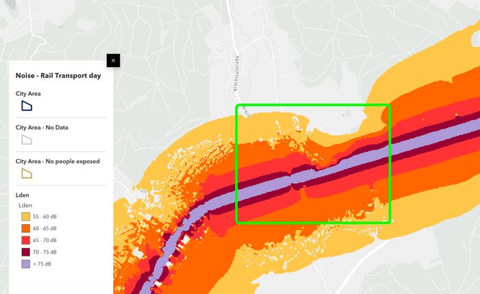 Noise Contour Map Neudorf Noise Contour Map Neudorf