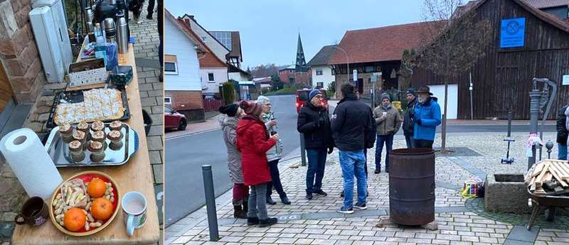 Beim Weihnachtsbaumschmücken am Dalles 2022 Beim Weihnachtsbaumschmücken am Dalles 2022