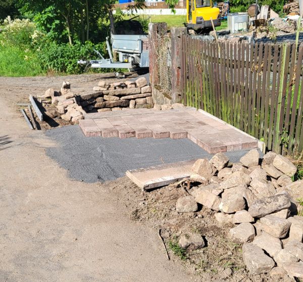 Baustelle am "Börnche" im Juni 2024