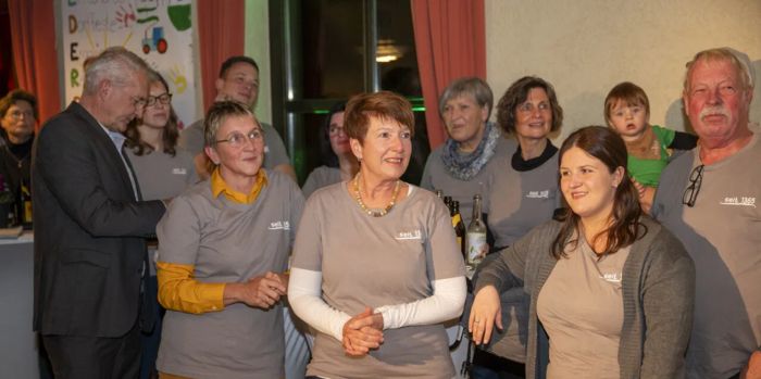 Das Team aus Neudorf bei der Preisverleihung Das Team aus Neudorf bei der Preisverleihung