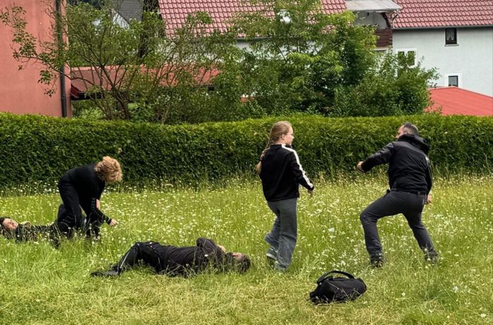 Selbstverteidigungs-Vorführung des Judoclubs