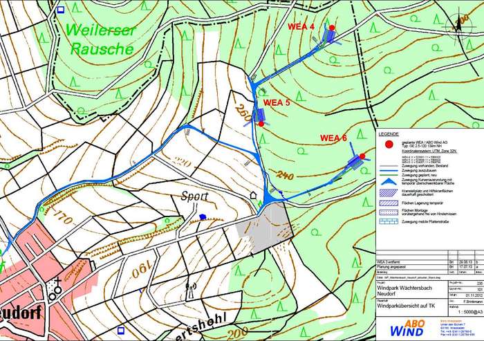 Zuwegungsübersicht Neudorf 2013-12 Zuwegungsübersicht Neudorf 2013-12
