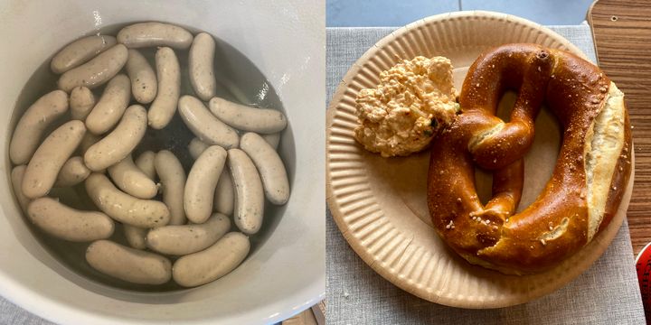 Weißwurst und Brezel Weißwurst und Brezel